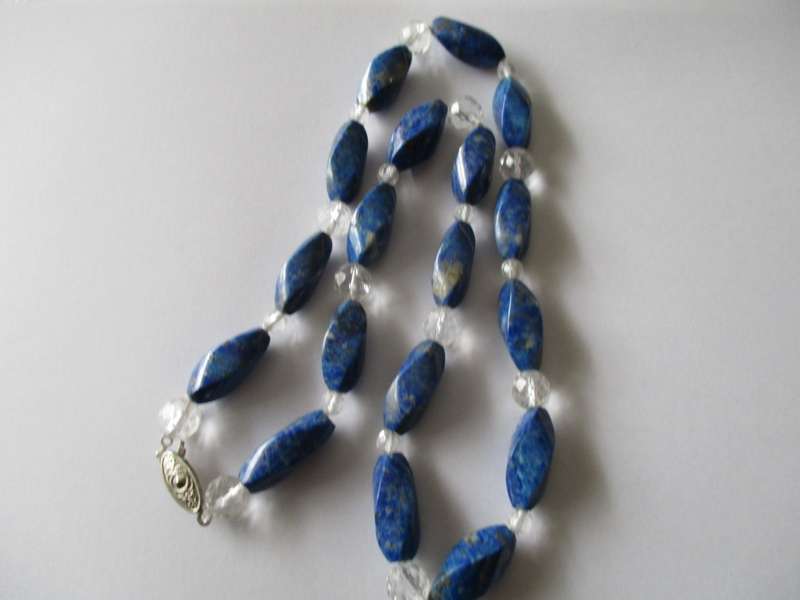 Lapis Lazuli and crystal Necklace