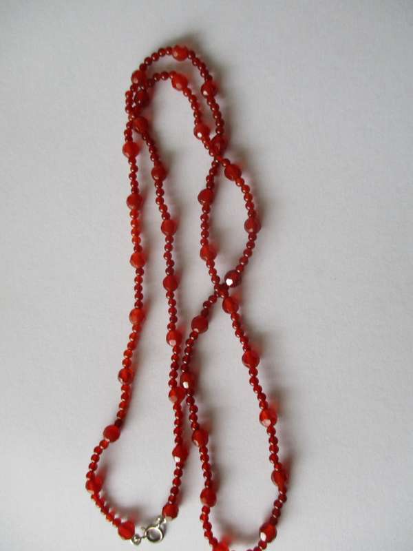 Beautiful -Genuine Red Carnelian Necklace