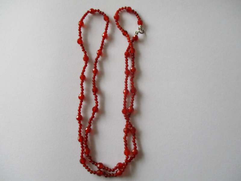 Beautiful -Genuine Red Carnelian Necklace