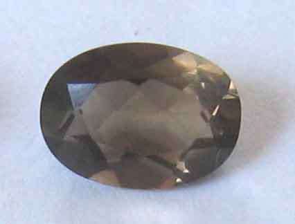 10.00 x 8.00 mm fancy cut Smoky Quartz 2.71 cts.