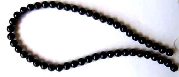 Genuine Black Onyx Necklace -one string
