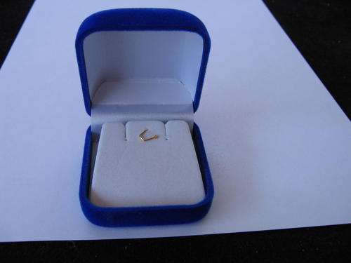 Velvet box for earrings or pendant- royal blue