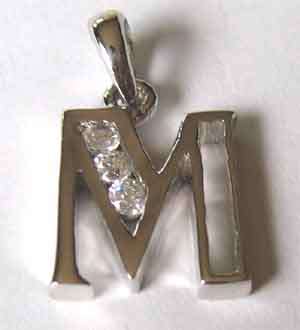 Beautiful  925 -Sterling Silver and M' CZ Pendant