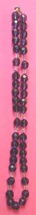 Lovely Amethysts and Crystal Necklace