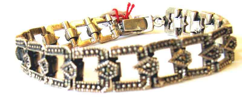 Sterling Silver and Marcasite Bracelet.