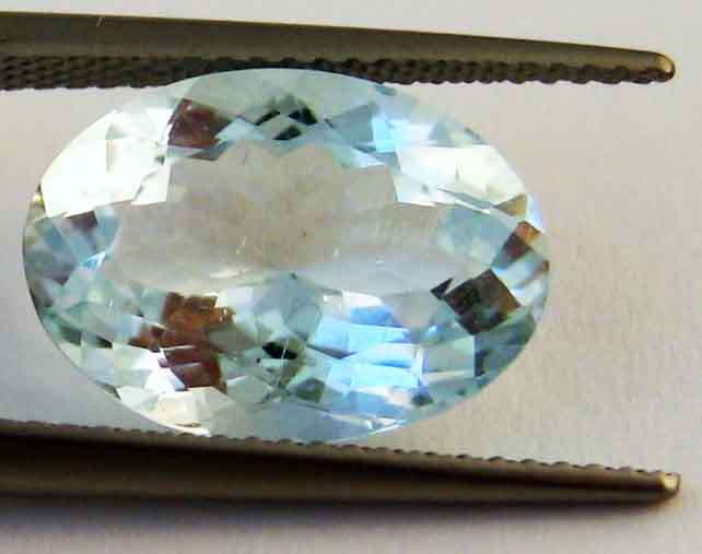 12.00 X 10.00 MM OVAL CUT AQUAMARINE  3.95 CT