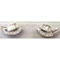 Lovely. A pair of 18K Solid white Gold and Genuine Diamonds Earrings.