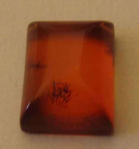 10.00 x 8.00 mm Octagonal cut Amber 1.25 ct.
