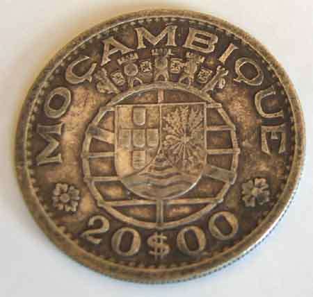 1955 - REPUBBLICA PORTUGUESA - MOC,AMBIQUE 20$