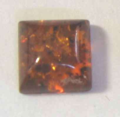 8.00 x 8.00mm Square Amber 1.01 ct