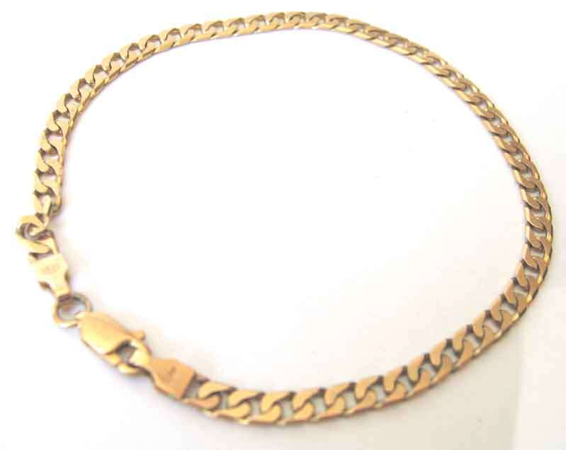 Gorgeous 9 K Gold Chain / Bracelet, 21.00 cm long.