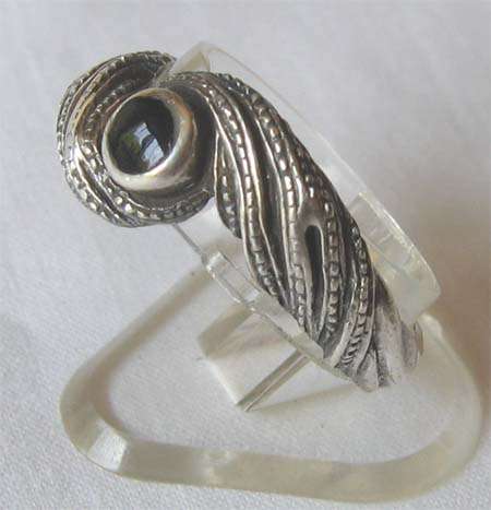Sterling Siver and Onyx Ring ,