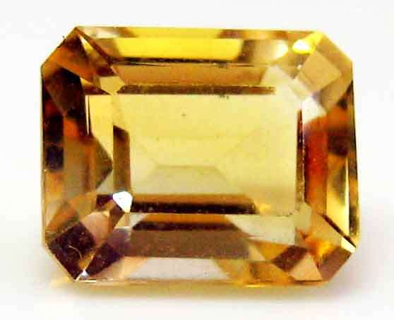10.00 x 8.00 mm Emerald cut Citrine 3.19 ct.