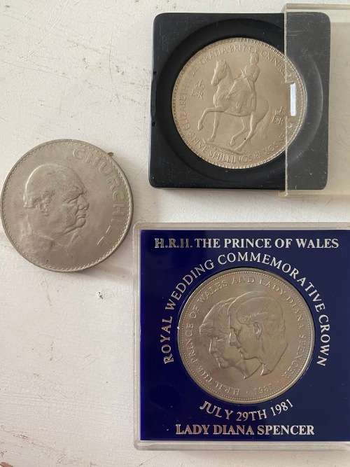 Three Commemorative Crowns all together