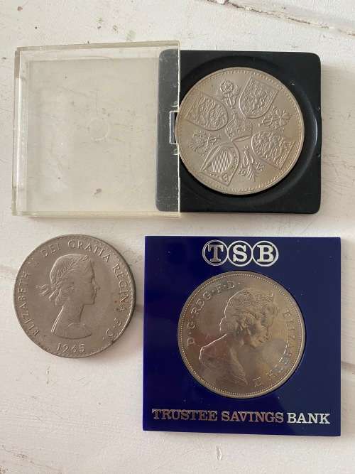Three Commemorative Crowns all together