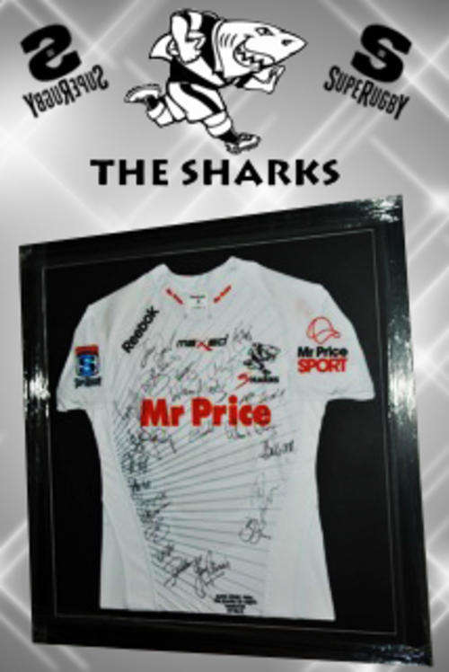 Sharks Super 15 FINAL Signed Rugby Jersey - RARE