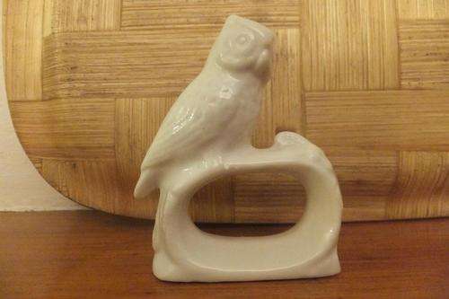 Beautiful white porcelain Owl Serviette Holder