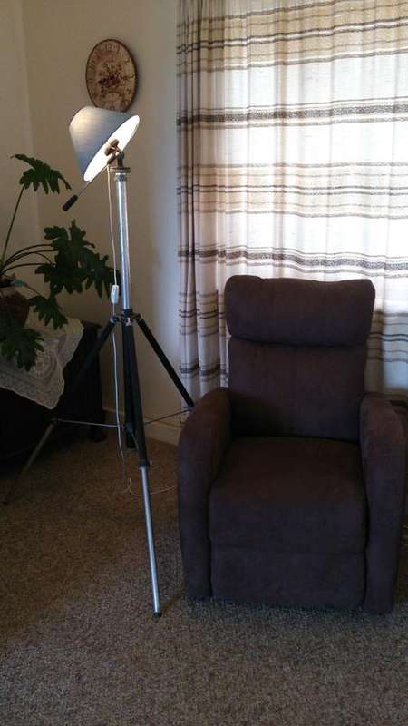 Vintage Riess Tripod Lamp - extendable to 1.5 mt : 2 in 1 can still be used as a tripod - unique