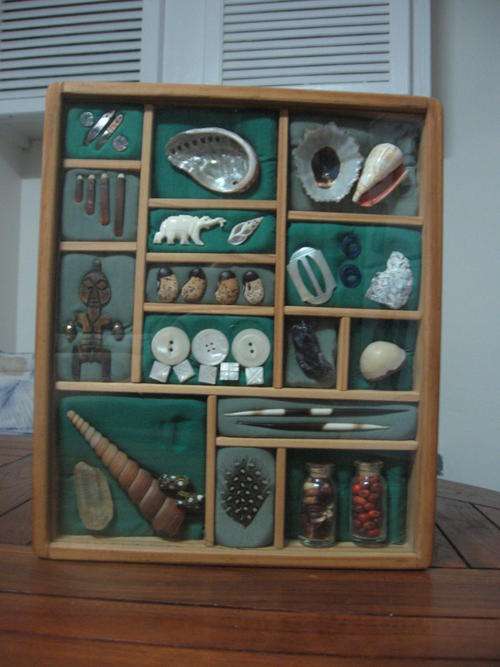 The most beautiful ethnic African Printers Tray ever! One of a kind!