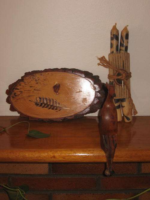 The ultimate Ethnic African Collection - Candles, Giraffe & decorated wood