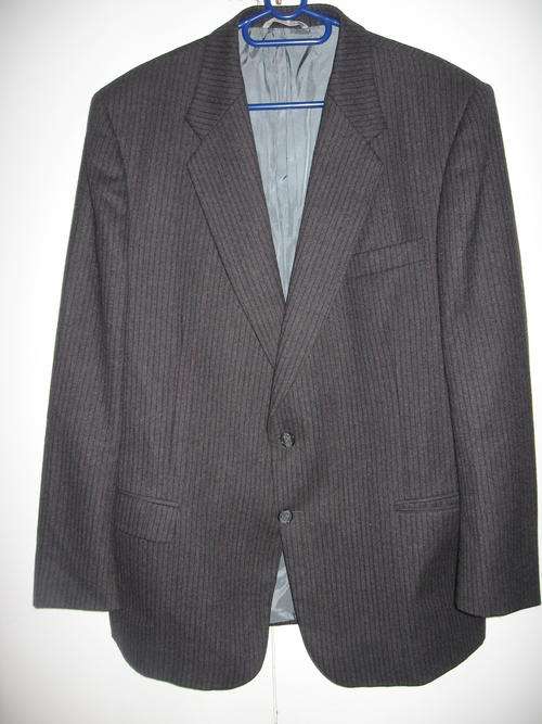 2 piece Chesterfields Men's Evening suit - Grey with thin Charcoal stripe - BARGAIN!
