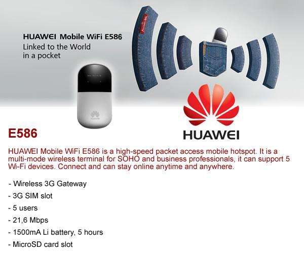 HUAWEI 3G MOBILE WIFI E586