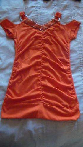 Sexy Orange ladies top size S (Never worn)