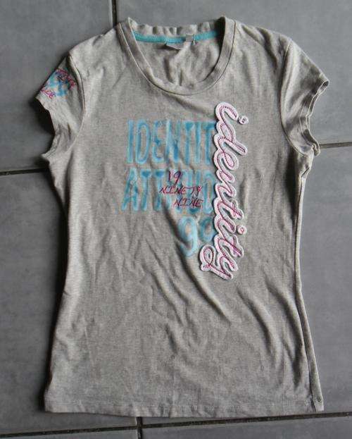 Identity T shirt in grey Size 38