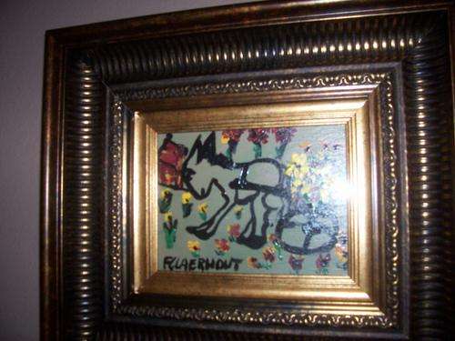 15x20cm Painting by Claerhout. Great effort and care was put into the framing of the stunning origin