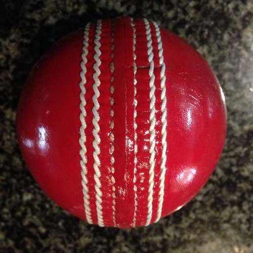 5.5 gr red leather export quality cricket balls (box of 6 balls)