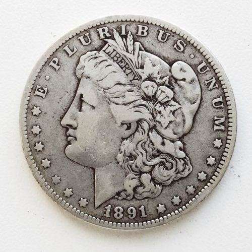 USA 1891 Morgan Dollar - O mint mark - Silver