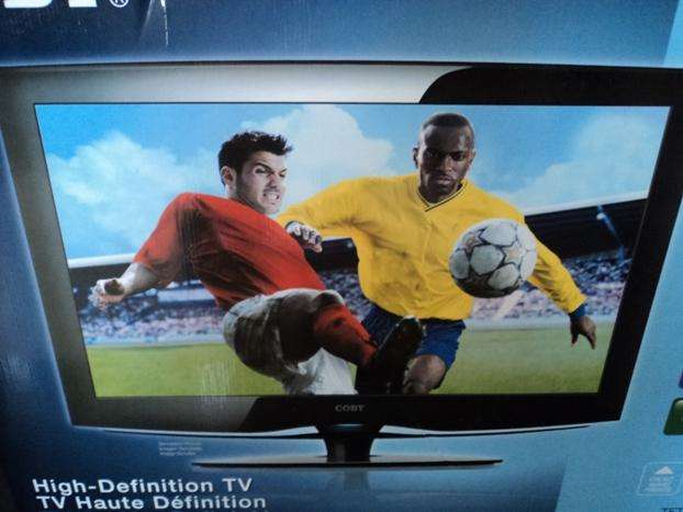 BRAND NEW COBY 32" HD LCD TV / PC SCREEN WITH HDMI PORTS ETC WARRANTY