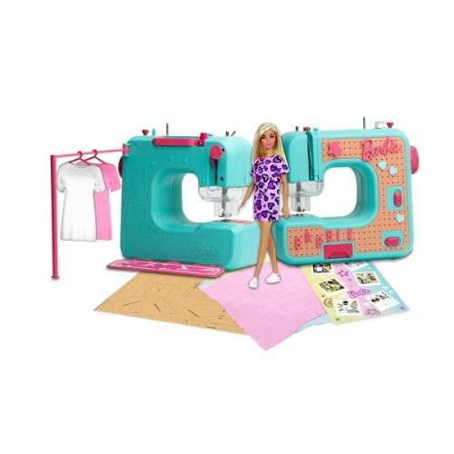 Barbie Sewing Machine and Doll