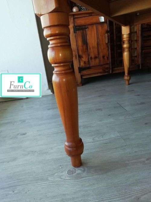 Oregon Pine &amp; Poplar Wood Dining Room Set 7 piece