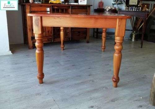 Oregon Pine &amp; Poplar Wood Dining Room Set 7 piece