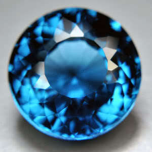 11.75ct.EXCELLENT LONDON BLUE TOPAZ ROUND LOOSE GEM