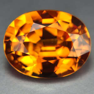 4.35ct.EXCELLENT YELLOW GOLD SAPPHIRE OVAL LOOSE GEM