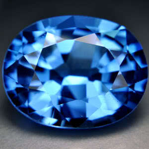 14.05ct.AWESOME  LONDON BLUE TOPAZ OVAL LOOSE GEMSTONE