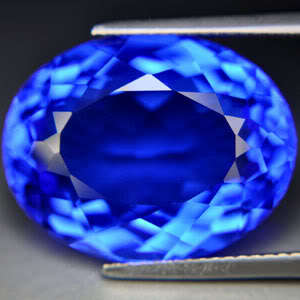 13.05ct.EXCELLENT BLUE TANZANITE QUARTZ OVAL LOOSE GEM