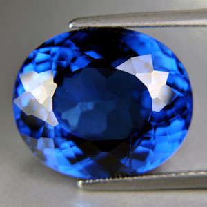 15.15ct.AWESOME  LONDON BLUE TOPAZ OVAL LOOSE GEMSTONE