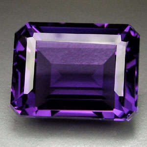 6.60ct.RAVISHING AFRICA DEEP PURPLE AMETHYST OCTAGON