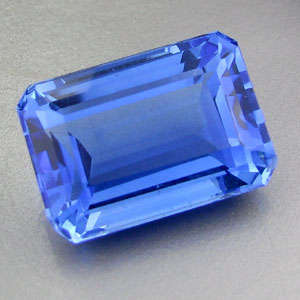 6.00ct.AWESOME BLUE TANZANITE QUARTZ OCTAGON GEMSTONE