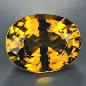 6.35ct.EXCELLENT YELLOW GOLD SAPPHIRE OVAL LOOSE GEM