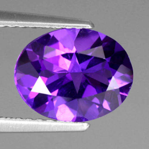 1.94 CT.MAGNIFICENT TOP PURPLE OVAL CUT AMETHYST AFRICA