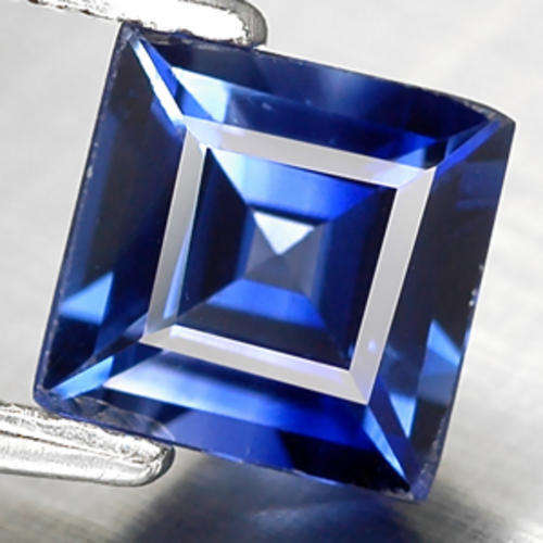 1.44ct Classic Princess Square Kashmir Blue Sapphire