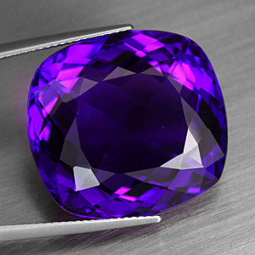 39.98 CT. BEAUTIFUL PURPLE CUSHION CUT AMETHYST
