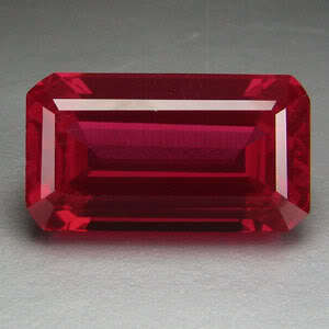 12.90ct.AWESOME BLOOD RED RUBY OCTAGON LOOSE GEMSTONE