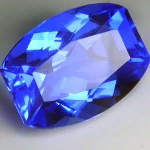 19.40ctRAVISHING HUGE QUARTZ TANZANITE BLUE CUSHION GEM