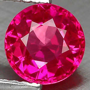 1.86 CT. REMARKABLE ROUND 7 MM. PINK SAPPHIRE