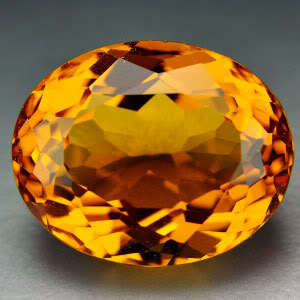 13.00ct.AWESOME YELLOW GOLD CITRINE OVAL LOOSE GEMSTONE